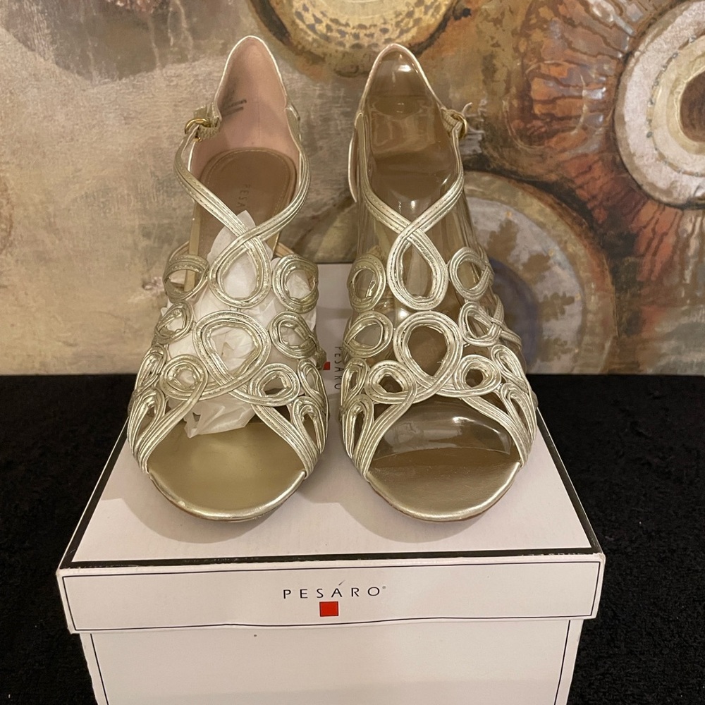 Pesaro Gold Footwear
